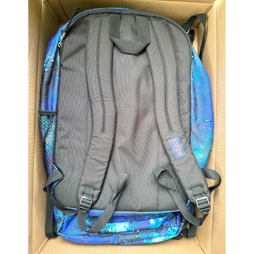 JanSport Big Student Backpack 34L Laptop School Bag Cyberspace Galaxy Unisex